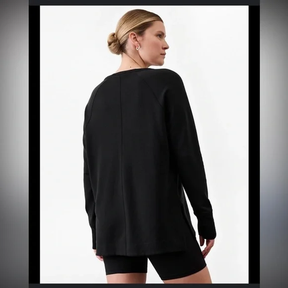Athleta Black Coaster Luxe Recover Sweatshirt - Picture 2 of 6